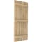 Ekena Millwork Americraft 6-Board, 3 Batten Exterior Real Wood Joined Board-n-Batten Shutters, ARW401BB621X77UNH, PR ARW401BB621X77UNH - alternate 4